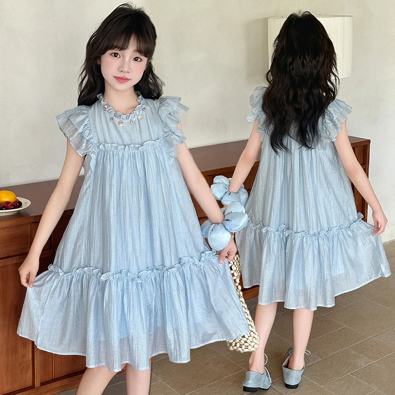 Girls' Dress2026New Summer Children's Fashionable Cotton Princess Dress for Girls
Girls' Dress2026New Summer Children's Fashionable Cotton Princess Dress for Girls