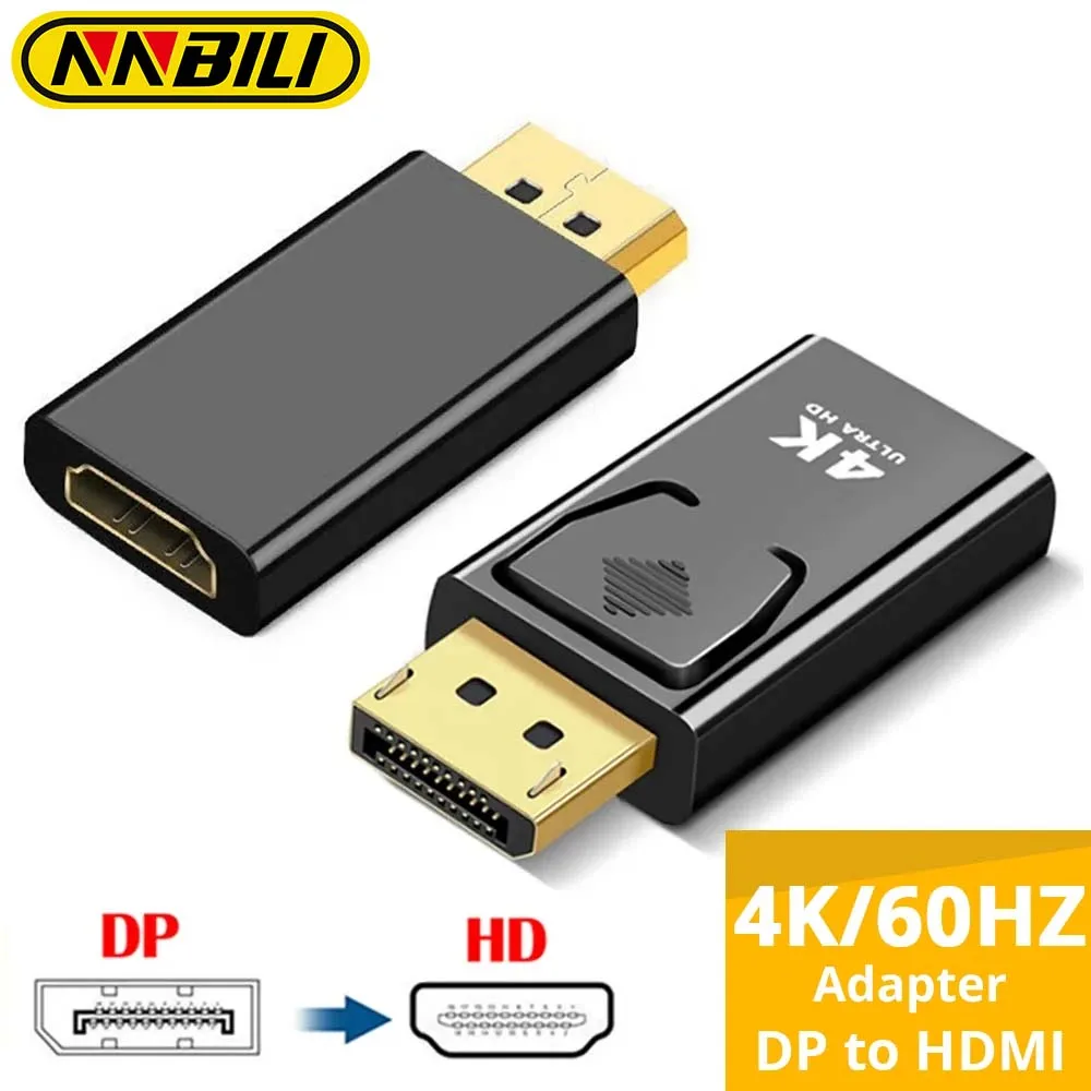 NNBILI 4K 60Hz HDMI Adapter MaleTo Female Displayport to HDMI Converter Display Port to HDMI-Compatible Connector for PC Monitor
NNBILI 4K 60Hz HDMI Adapter MaleTo Female Displayport to HDMI Converter Display Port to HDMI-Compatible Connector for PC Monitor