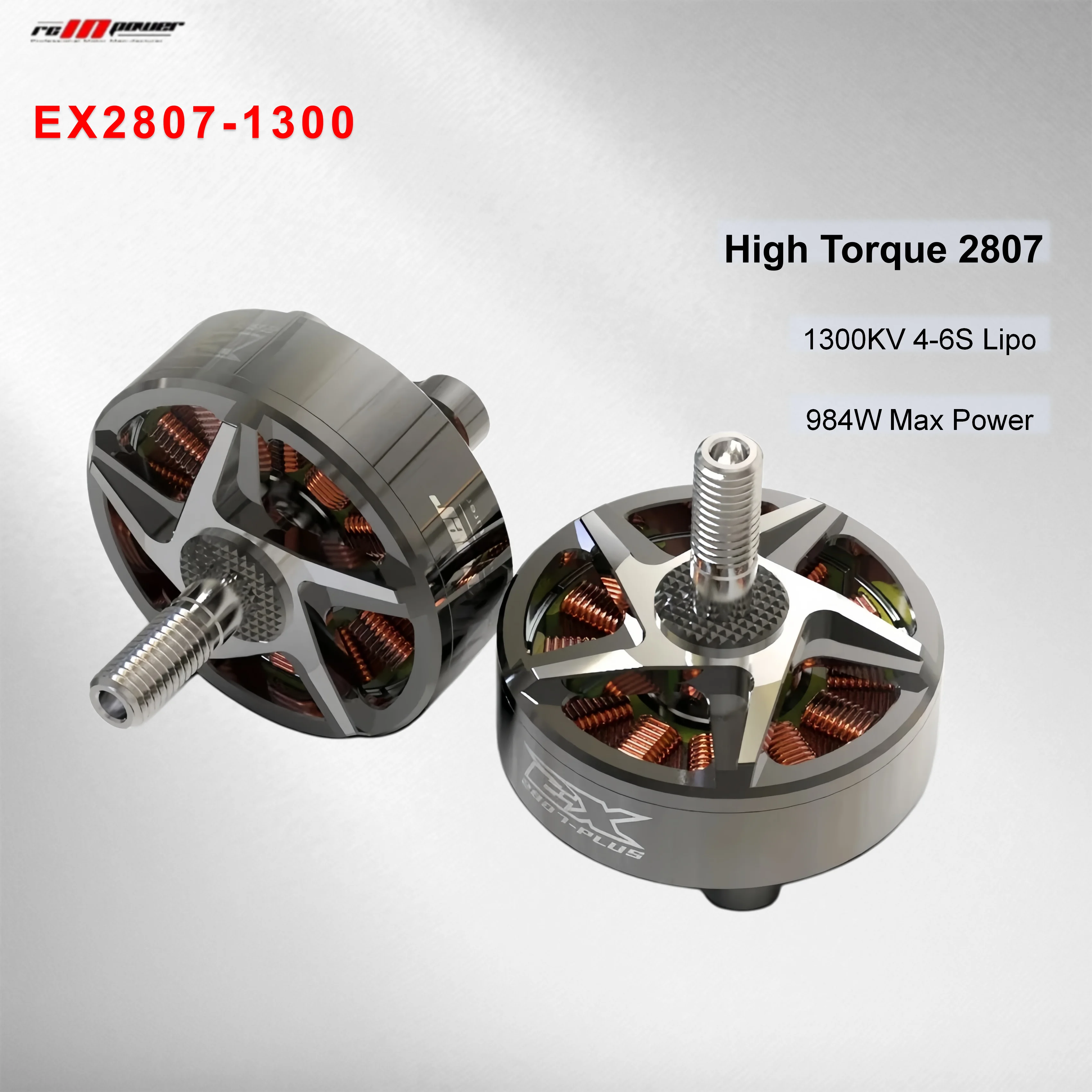 Бесколлекторный двигатель RCINPOWER EX2807 1300KV 4-6S для FPV-дронов 6-7 дюймов для дальних полетов и фристайла
Бесколлекторный двигатель RCINPOWER EX2807 1300KV 4-6S для FPV-дронов 6-7 дюймов для дальних полетов и фристайла