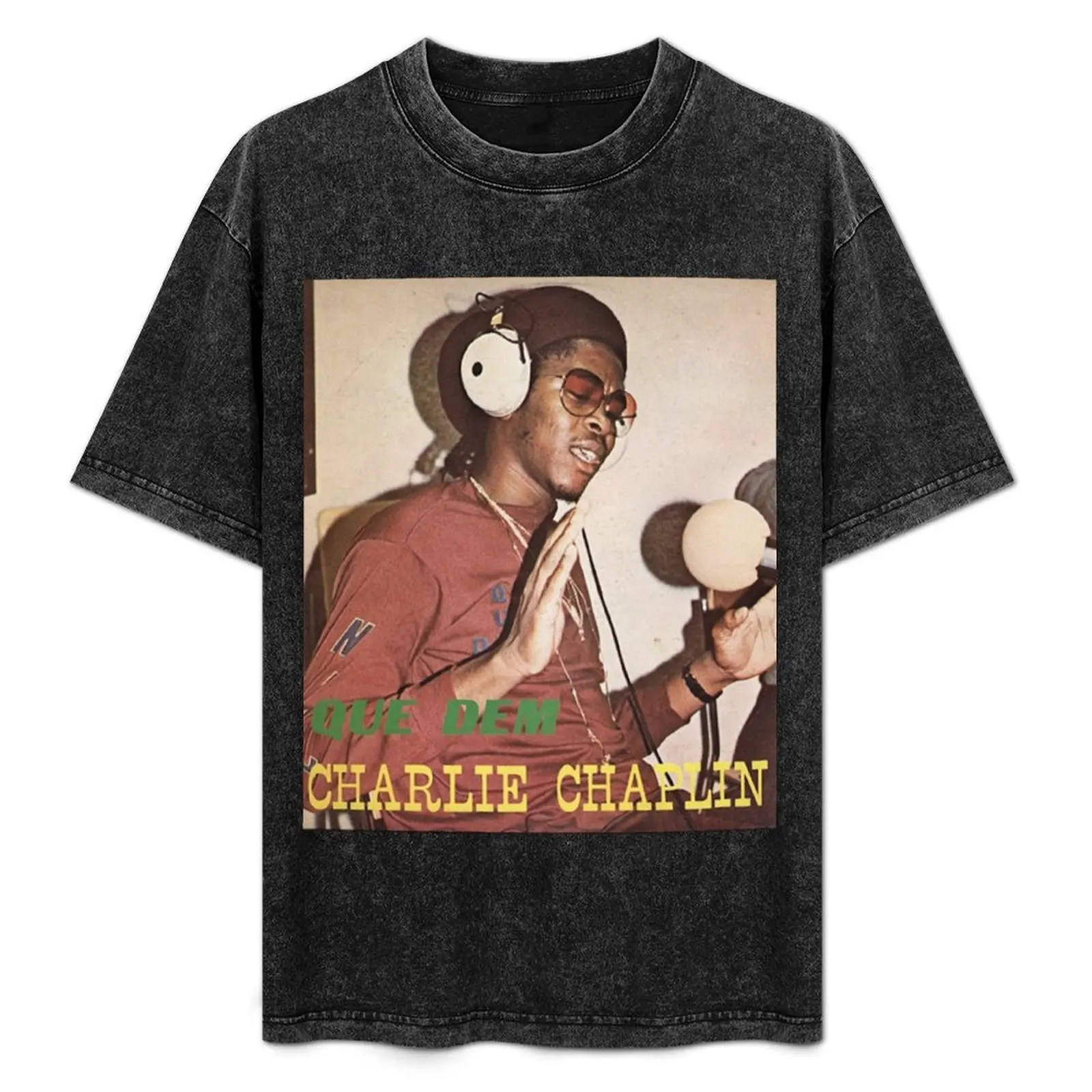 Que Dem Charlie Chaplin Reggae DJ 1980s Record Cover Dancehall Reggae T-Shirt shirts graphic tees tops mens cotton t shirts
Que Dem Charlie Chaplin Reggae DJ 1980s Record Cover Dancehall Reggae T-Shirt shirts graphic tees tops mens cotton t shirts