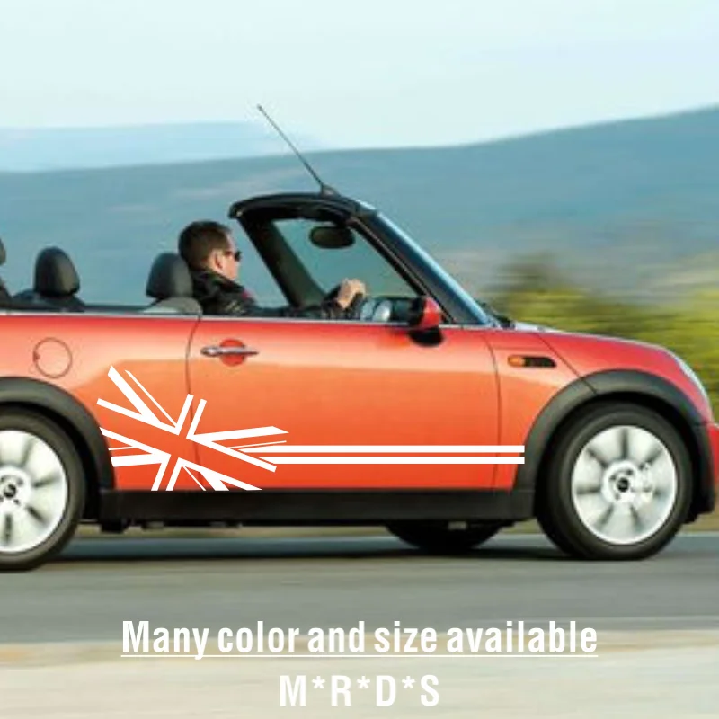 1set Car Sticker Flag Style Side Stripe Decals For Mini Cooper R56 R57 R58 R50 R52 R53 R59 R61 R60 F60 F55 F56 F54 Accessories
1set Car Sticker Flag Style Side Stripe Decals For Mini Cooper R56 R57 R58 R50 R52 R53 R59 R61 R60 F60 F55 F56 F54 Accessories