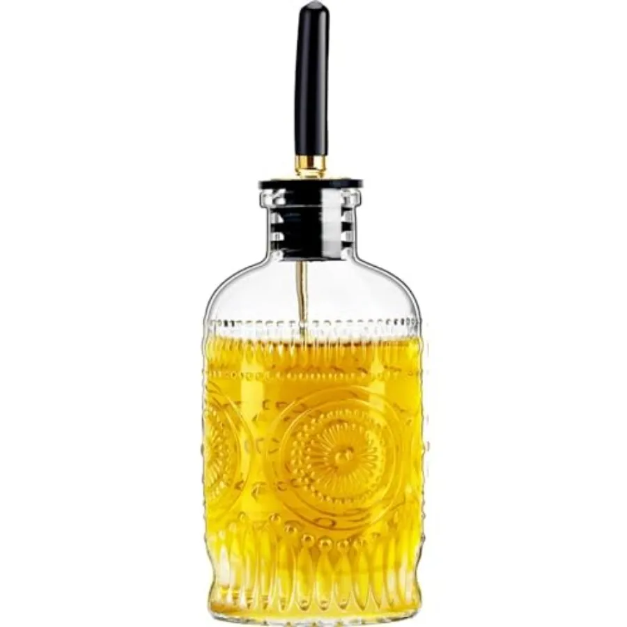 Olive Oil Dispenser Bottle for Kitchen with Metal Spout, Glass Oil Bottles 7OZ, Elegant Glass Cooking Dispenser for Kitchen
Olive Oil Dispenser Bottle for Kitchen with Metal Spout, Glass Oil Bottles 7OZ, Elegant Glass Cooking Dispenser for Kitchen