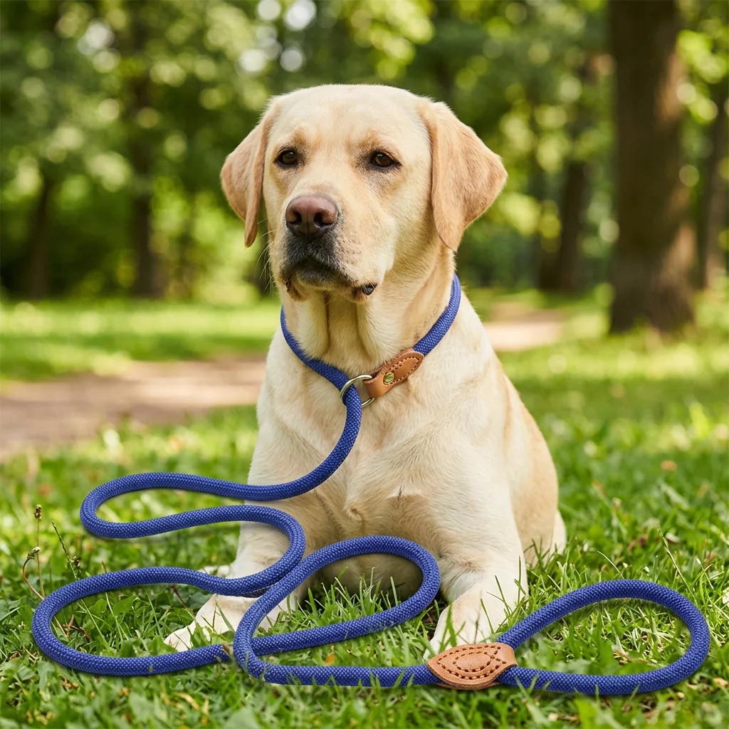 Heavy Duty Dog Leash Slip Rope Lead Adjustable Braided Loop Collar Training Leash for Small to Medium Dogs
Heavy Duty Dog Leash Slip Rope Lead Adjustable Braided Loop Collar Training Leash for Small to Medium Dogs