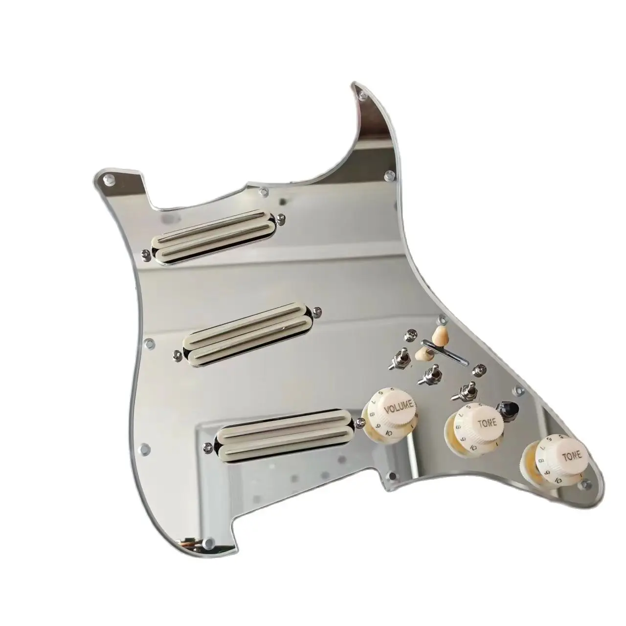 Upgrade SSS Prewired Pickguard Set Multifunction Switch with Dual Hot Rail High Output Pickups
Upgrade SSS Prewired Pickguard Set Multifunction Switch with Dual Hot Rail High Output Pickups