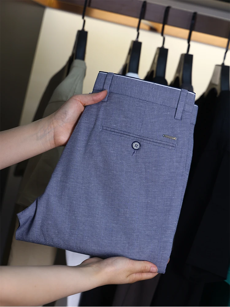 Homesi Men's Classic Stretchy Comfortable Casual Pants Spring Faion Versatile Breathable Straight Leg Long Trousers
Homesi Men's Classic Stretchy Comfortable Casual Pants Spring Faion Versatile Breathable Straight Leg Long Trousers