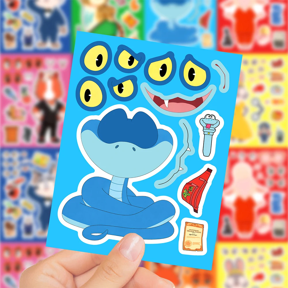 8/16sheets Disney Cute Zootopia Judy Nick Puzzle Stickers Kawaii Cartoon Anime Make a Face DIY Assemble Jigsaw Educational Decal
8/16sheets Disney Cute Zootopia Judy Nick Puzzle Stickers Kawaii Cartoon Anime Make a Face DIY Assemble Jigsaw Educational Decal