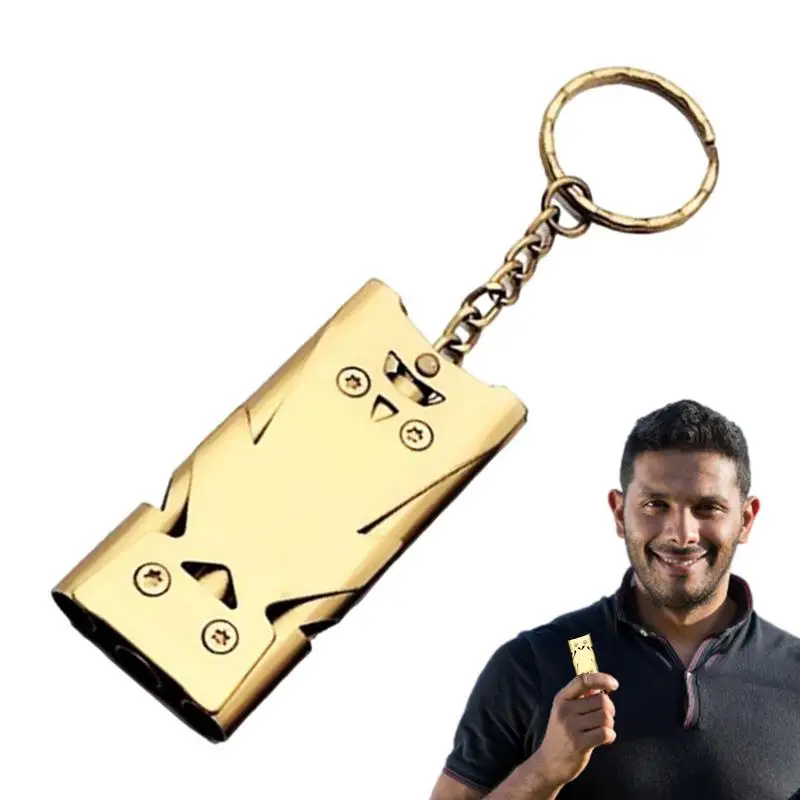 Keychain Whistle Outdoor Safety Whistle Double Tubes 120 Db Portable Aluminum Alloy Whistle For Camping Hiking Boating Hunting
Keychain Whistle Outdoor Safety Whistle Double Tubes 120 Db Portable Aluminum Alloy Whistle For Camping Hiking Boating Hunting