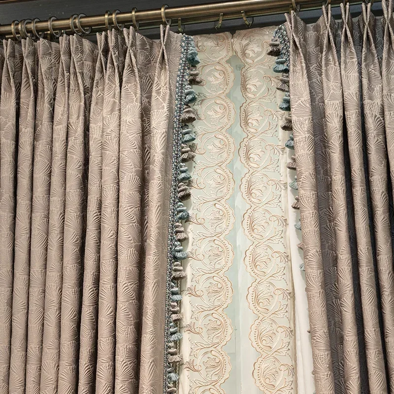Embossed Jacquard Grey Coffee Thickened Blackout Curtains for Living Room Bedroom French Window Balcony Window Customized
Embossed Jacquard Grey Coffee Thickened Blackout Curtains for Living Room Bedroom French Window Balcony Window Customized