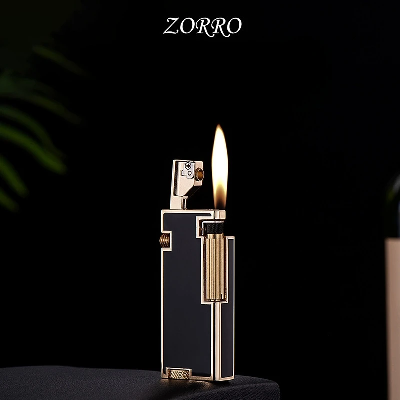 ZORRO New Design Resin Black Red Metal Press Side Sliding Ignition Lighter Windproof High-end Retro Exquisite Men's Gift
ZORRO New Design Resin Black Red Metal Press Side Sliding Ignition Lighter Windproof High-end Retro Exquisite Men's Gift