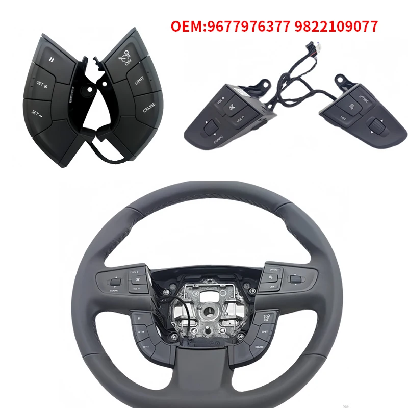 9677976377 9822109077 Original Steering wheel multifunction switch For Peugeot 508/508SW Cruise control/Volume control switch
9677976377 9822109077 Original Steering wheel multifunction switch For Peugeot 508/508SW Cruise control/Volume control switch