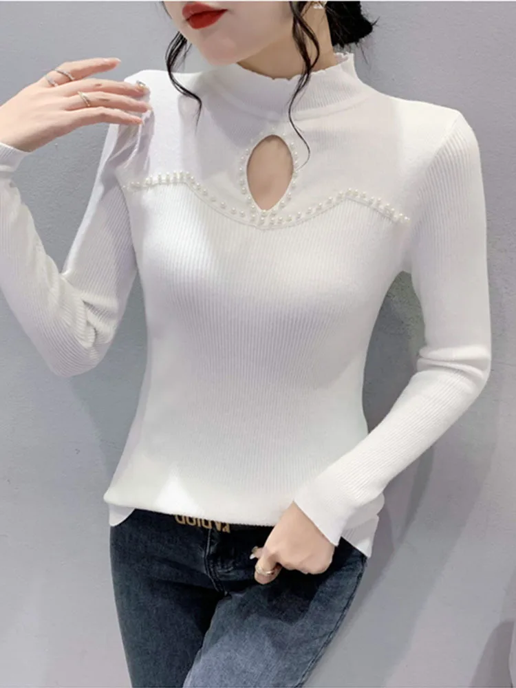 Heavy Hollow-out Slim Fit Sweater Women 2022 New All-Matching Temperament Knit Pullover Top Fashion Sweaters
Heavy Hollow-out Slim Fit Sweater Women 2022 New All-Matching Temperament Knit Pullover Top Fashion Sweaters