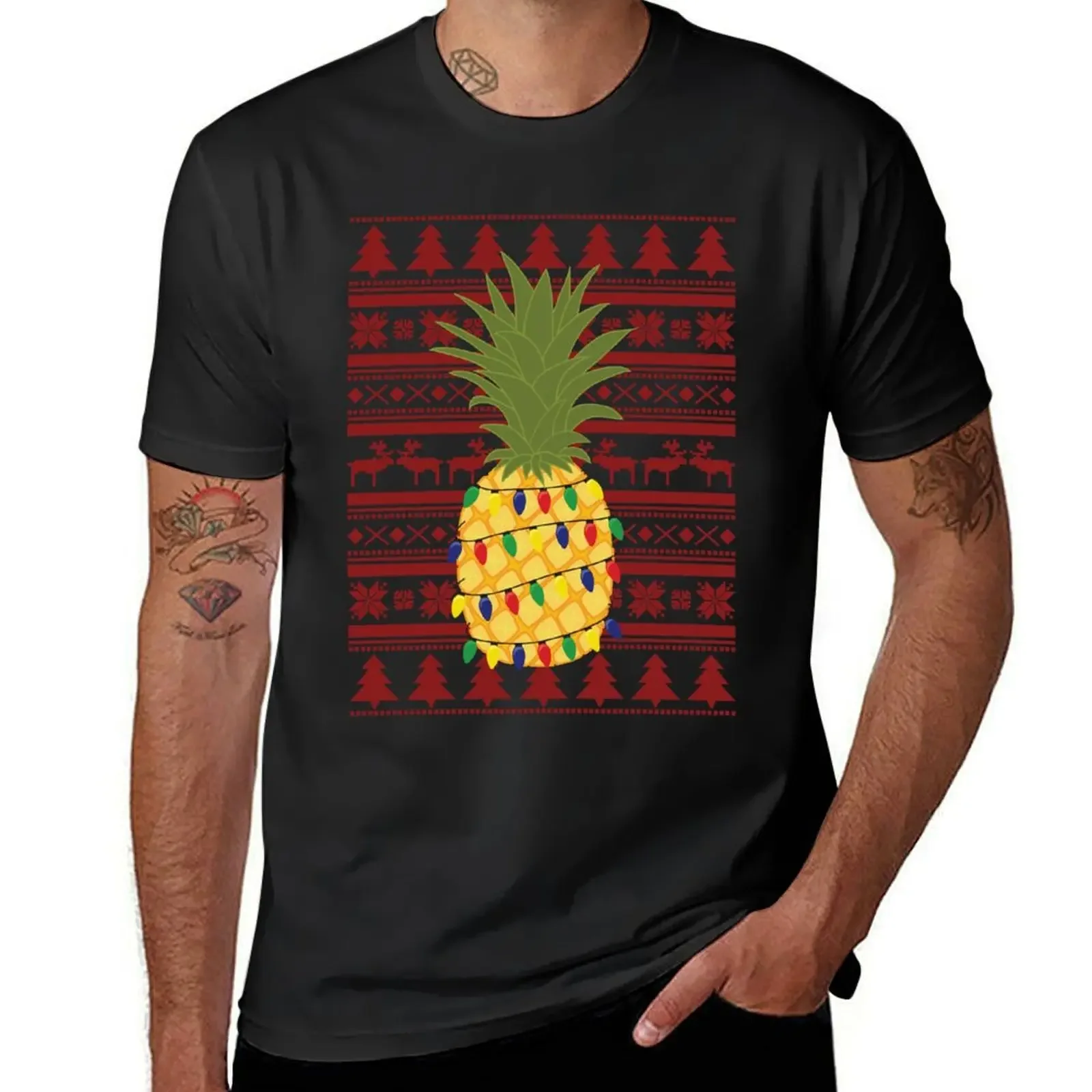 Ugly Christmas Sweater Pineapple T-Shirt customs design your own fashion shirts mens t shirts casual stylish
Ugly Christmas Sweater Pineapple T-Shirt customs design your own fashion shirts mens t shirts casual stylish