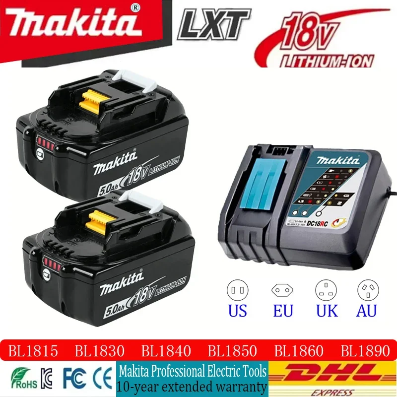 Original Makita 3.0Ah/5.0Ah/6.0Ah for Makita 18V Battery BL1830B BL1850 BL1840 BL1860 BL1815 Replacement Lithium Battery
Original Makita 3.0Ah/5.0Ah/6.0Ah for Makita 18V Battery BL1830B BL1850 BL1840 BL1860 BL1815 Replacement Lithium Battery
