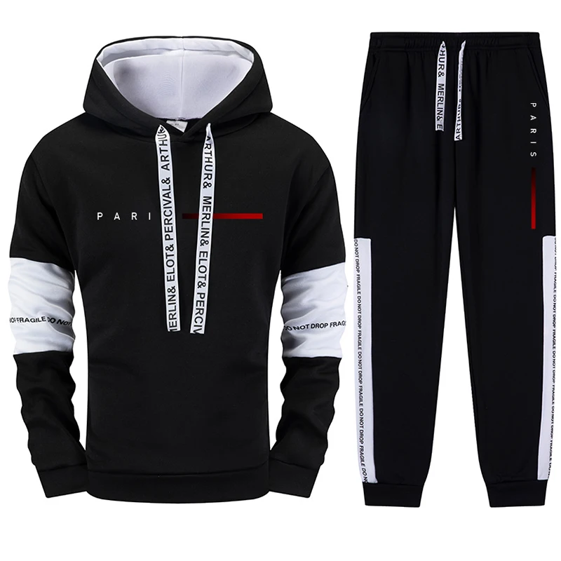 Paris Fashion Men's Tracksuit Hoodie + Pants 2pcs Set Urban Casual Trendy Sportswear Autumn Winter Daily Sporty Training Outfits
Paris Fashion Men's Tracksuit Hoodie + Pants 2pcs Set Urban Casual Trendy Sportswear Autumn Winter Daily Sporty Training Outfits