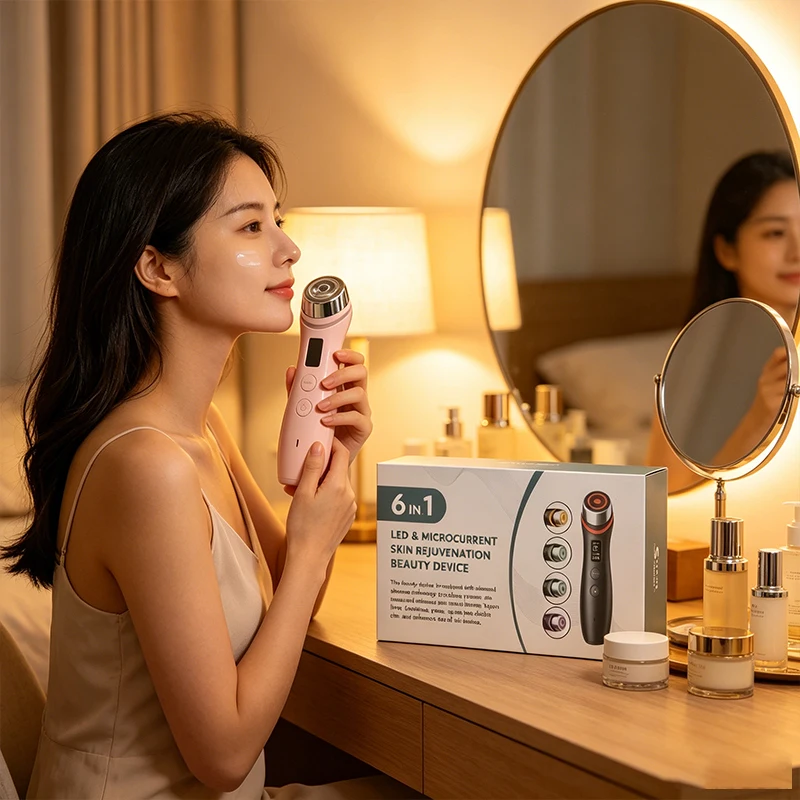 5 Colors LED Lights LED Beauty Device for Skin Care Tighten EMS Microcurrent
5 Colors LED Lights LED Beauty Device for Skin Care Tighten EMS Microcurrent