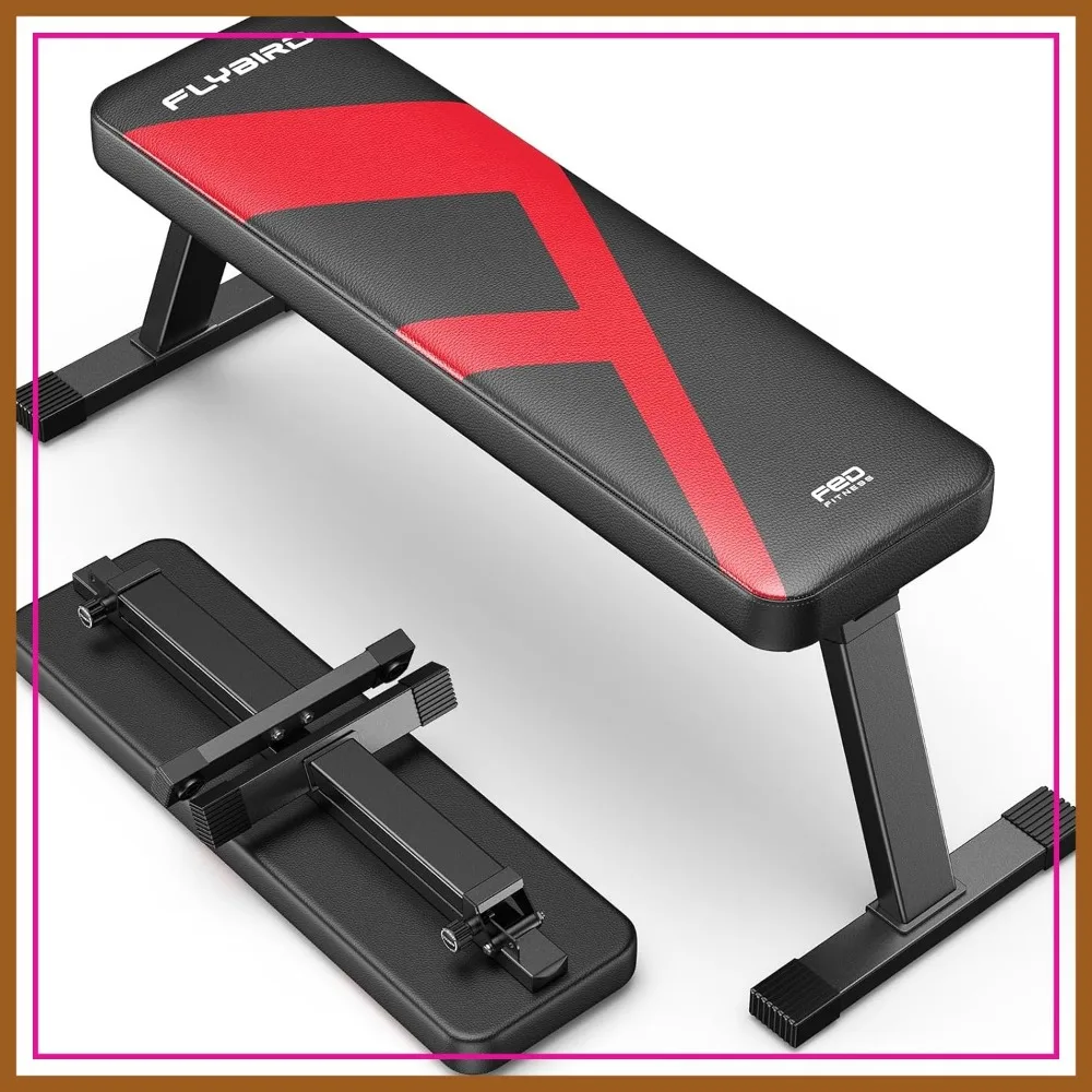 Foldable Flat Weight Bench for Home Gym, Sturdy Strength Training Workout Bench, Space-Saving Exercise Bench, Easy Assembly
Foldable Flat Weight Bench for Home Gym, Sturdy Strength Training Workout Bench, Space-Saving Exercise Bench, Easy Assembly