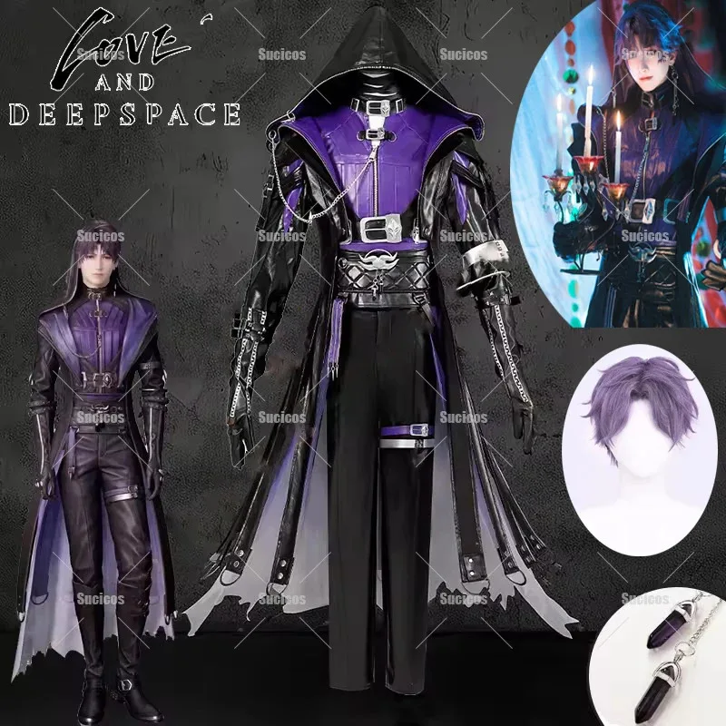 Game Love and Deepspace Rafayel Cosplay Costume Wig Abysswalker Uniform Trench Earrings Women Men Halloween Role Play Shoes
Game Love and Deepspace Rafayel Cosplay Costume Wig Abysswalker Uniform Trench Earrings Women Men Halloween Role Play Shoes