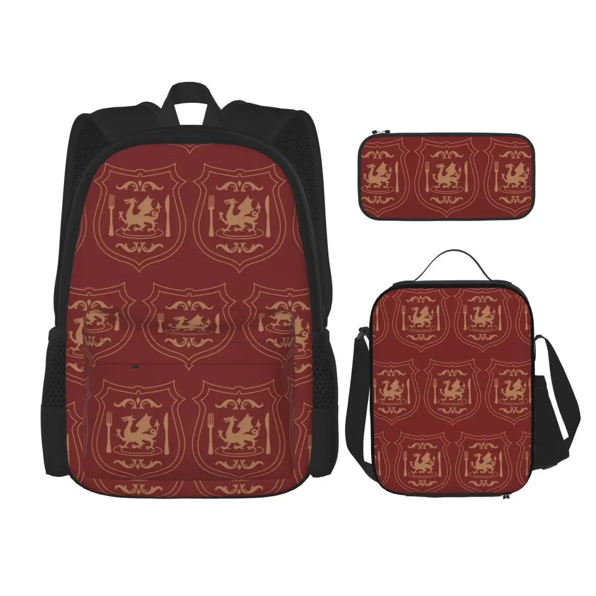 Dungeon Logo (Ideal Ver.) Dungeon Meshi Casual Tee Backpacks Bookbag School Bags Rucksack Lunch Bag Pen Bag Three-Piece Set
Dungeon Logo (Ideal Ver.) Dungeon Meshi Casual Tee Backpacks Bookbag School Bags Rucksack Lunch Bag Pen Bag Three-Piece Set