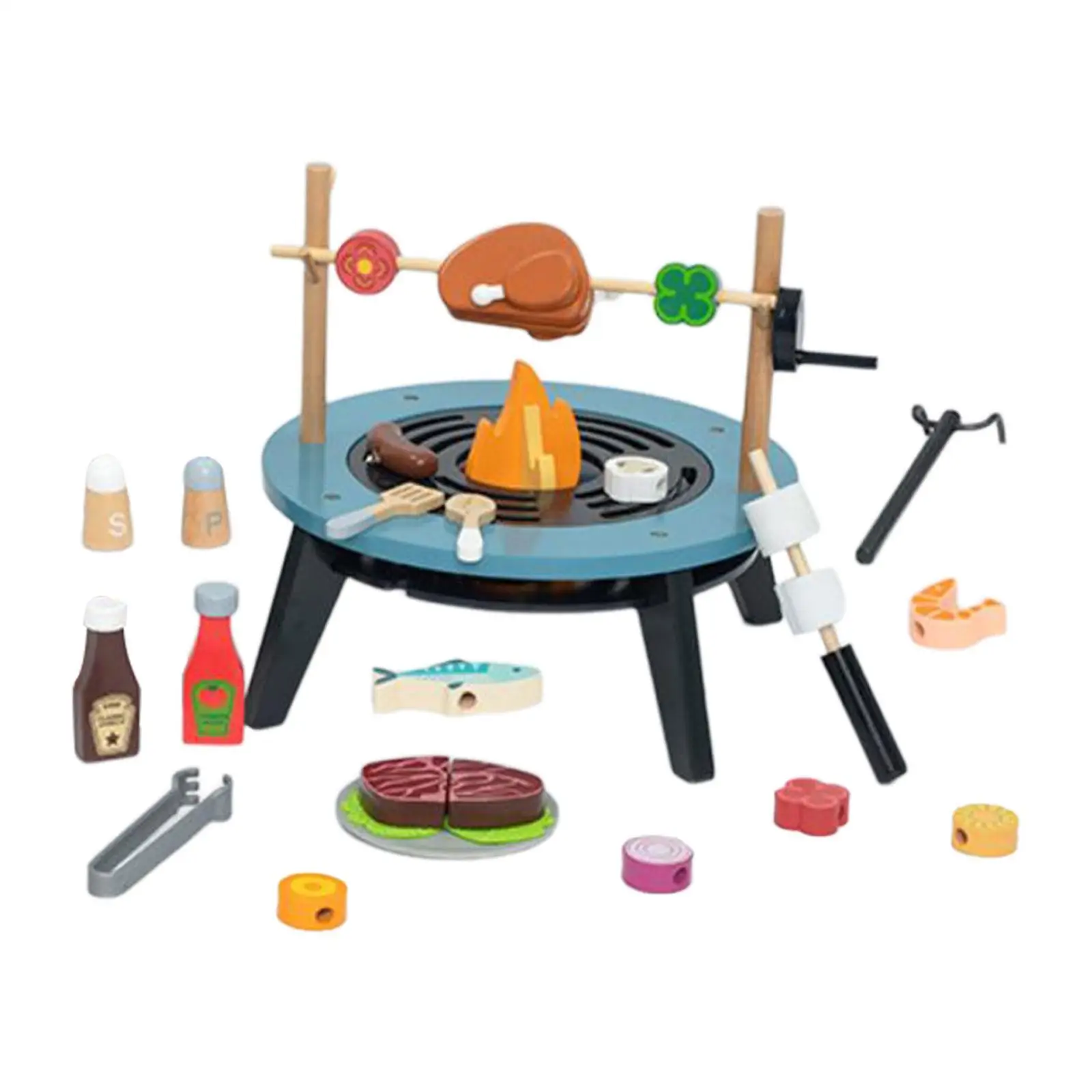 Kids BBQ Grill Toy,Pretend BBQ Accessories Set,Interactive Wood Simulation Cooking Toy for 2 3 4 5 6 Years Old Christmas Gift
Kids BBQ Grill Toy,Pretend BBQ Accessories Set,Interactive Wood Simulation Cooking Toy for 2 3 4 5 6 Years Old Christmas Gift