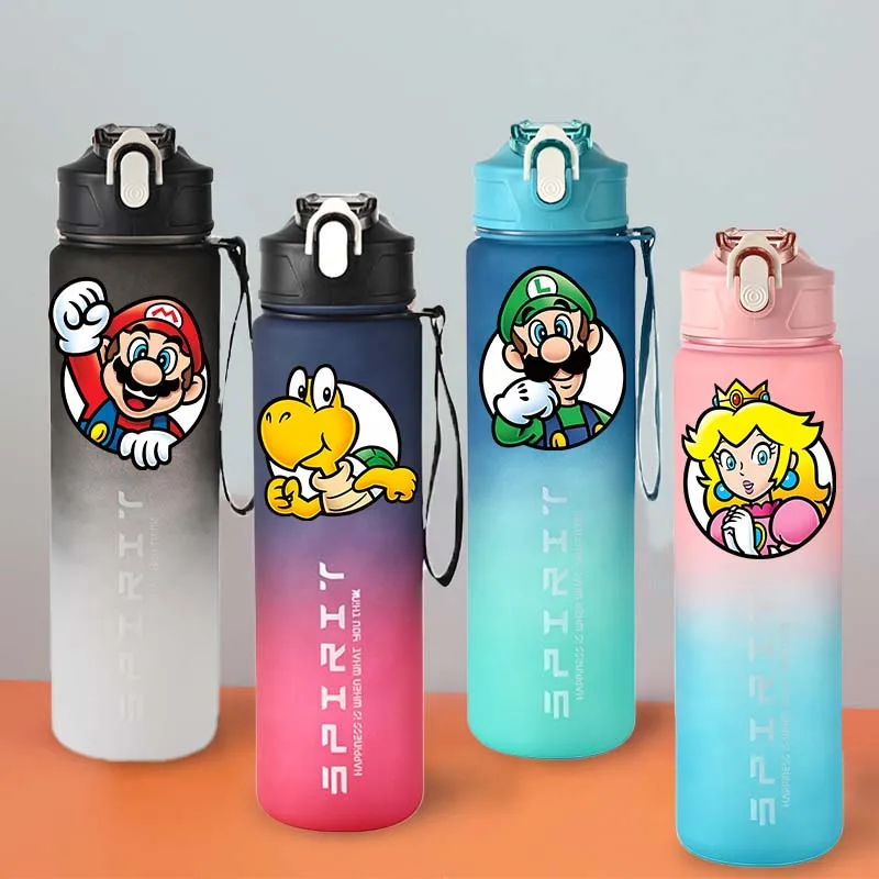 800ML Super Marioed Water Bottle Fashion Color Gradient Plastic Cup Large Capacity Leak Proof Drinking Cups Travel Fitness Jugs
800ML Super Marioed Water Bottle Fashion Color Gradient Plastic Cup Large Capacity Leak Proof Drinking Cups Travel Fitness Jugs