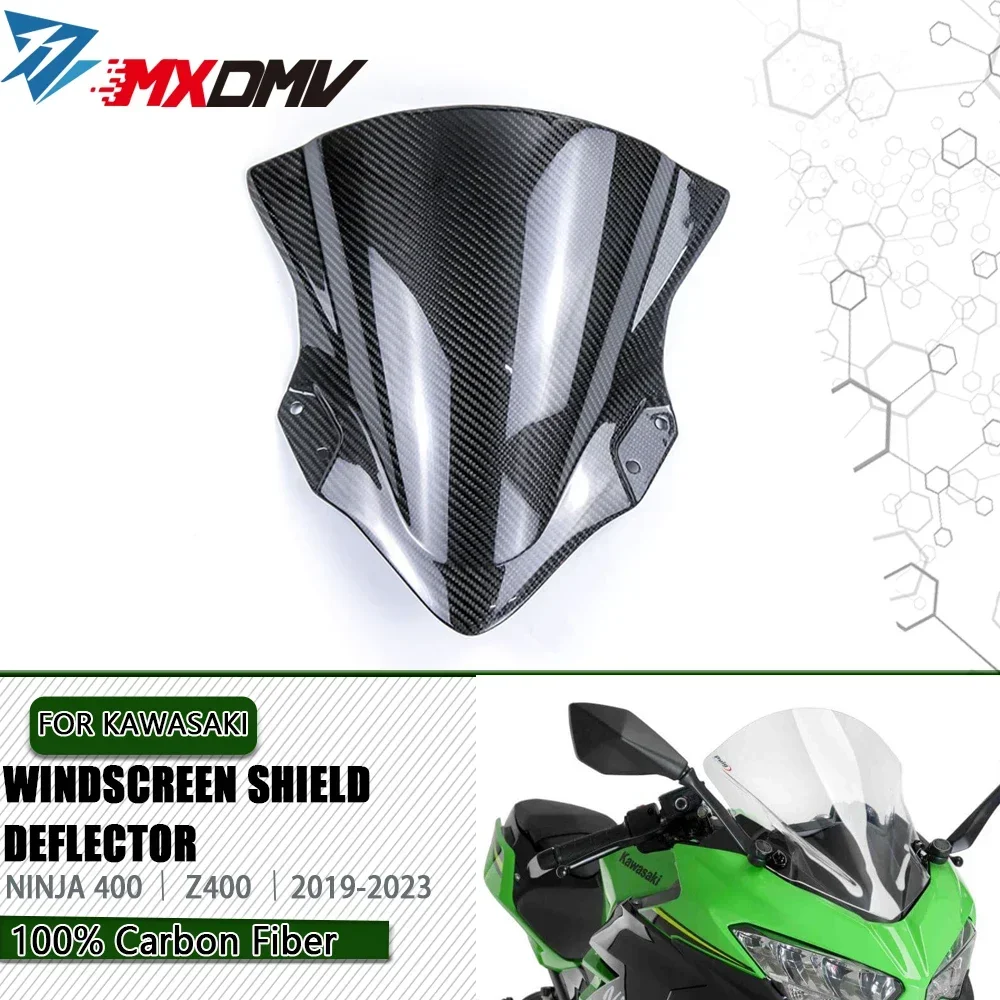 Carbon Fiber Motorcycle Accessories Windshield Wind Deflector WindScreen Shield Deflector For KAWASAKI Ninja 400 2018-2023
Carbon Fiber Motorcycle Accessories Windshield Wind Deflector WindScreen Shield Deflector For KAWASAKI Ninja 400 2018-2023