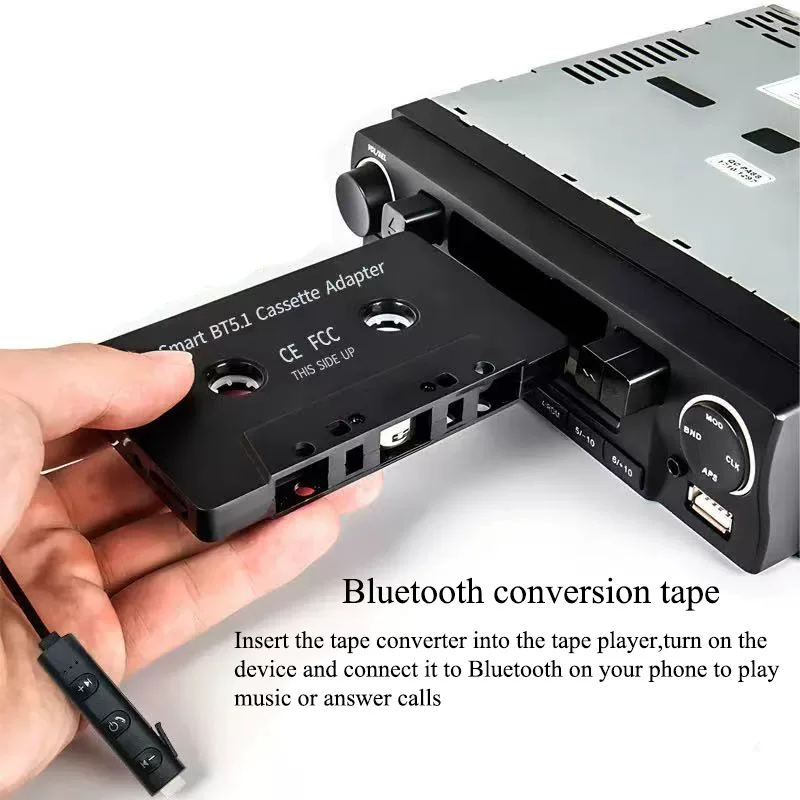 BT5.1 Car Cassette Adapter Bluetooth for Car Audio -Wireless Music Player with Control Button & USB Charging ,Tape Deck Convertr
BT5.1 Car Cassette Adapter Bluetooth for Car Audio -Wireless Music Player with Control Button & USB Charging ,Tape Deck Convertr