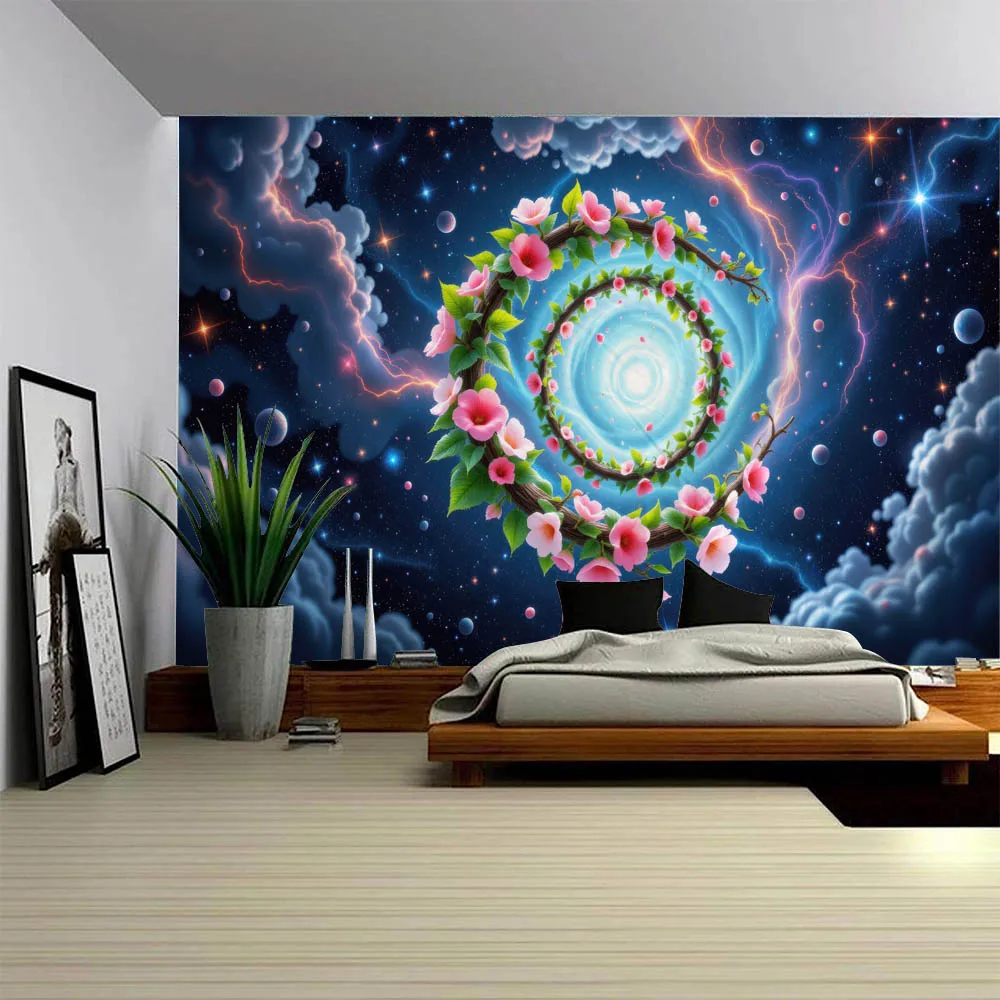 Beautiful Starry Sky Tapestry Hippie Planet Universe Flower Cloud Aesthetic Poster Living Room Bedroom Decoration Wall Hanging
Beautiful Starry Sky Tapestry Hippie Planet Universe Flower Cloud Aesthetic Poster Living Room Bedroom Decoration Wall Hanging