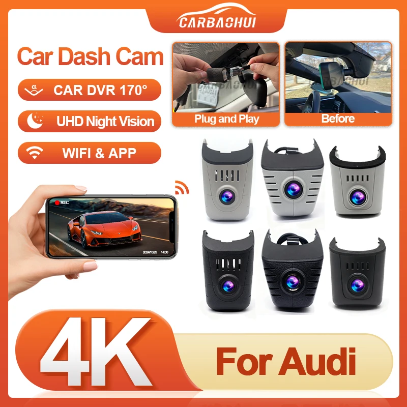 UHD 4K 2160P Plug And Play Car Dvr Dash Cam Driving Recorder For Audi A1 A2 A3 A4 A5 A6 A7 A8 Q2 Q3 Q5 Q7 S3 S5 RS3 TT 2004-2025
UHD 4K 2160P Plug And Play Car Dvr Dash Cam Driving Recorder For Audi A1 A2 A3 A4 A5 A6 A7 A8 Q2 Q3 Q5 Q7 S3 S5 RS3 TT 2004-2025