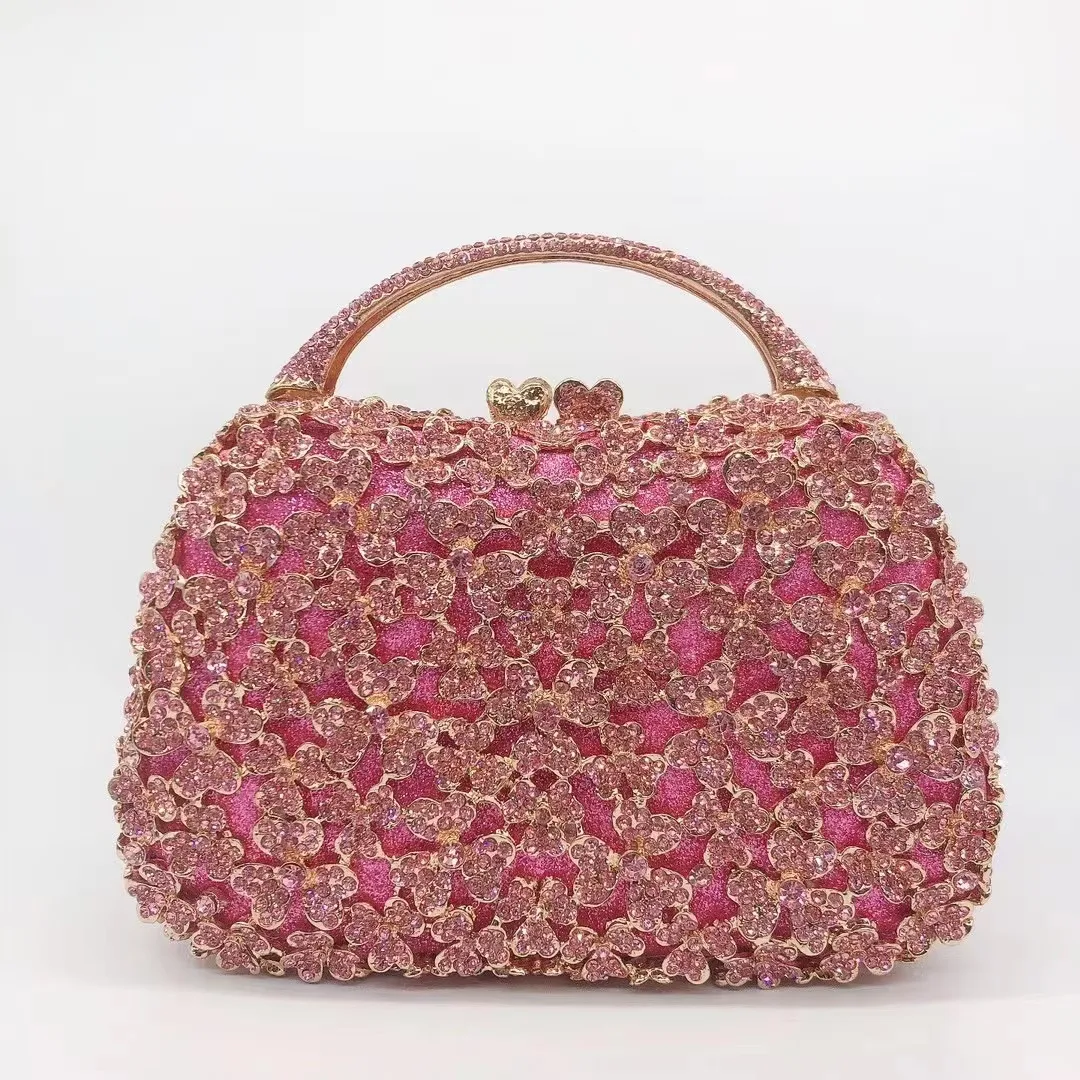 New Pink Diamond Top-Handle Handbags Crystal Evening Bag Wedding Party Shoulder Purses WHTUOHENG Rhinestone Phone Prom Clutches
New Pink Diamond Top-Handle Handbags Crystal Evening Bag Wedding Party Shoulder Purses WHTUOHENG Rhinestone Phone Prom Clutches