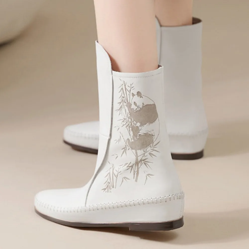 Women's Spring Autumn Heel Genuine Leather Long Boots Vintage Fashion Breathable Panda Boots
Women's Spring Autumn Heel Genuine Leather Long Boots Vintage Fashion Breathable Panda Boots