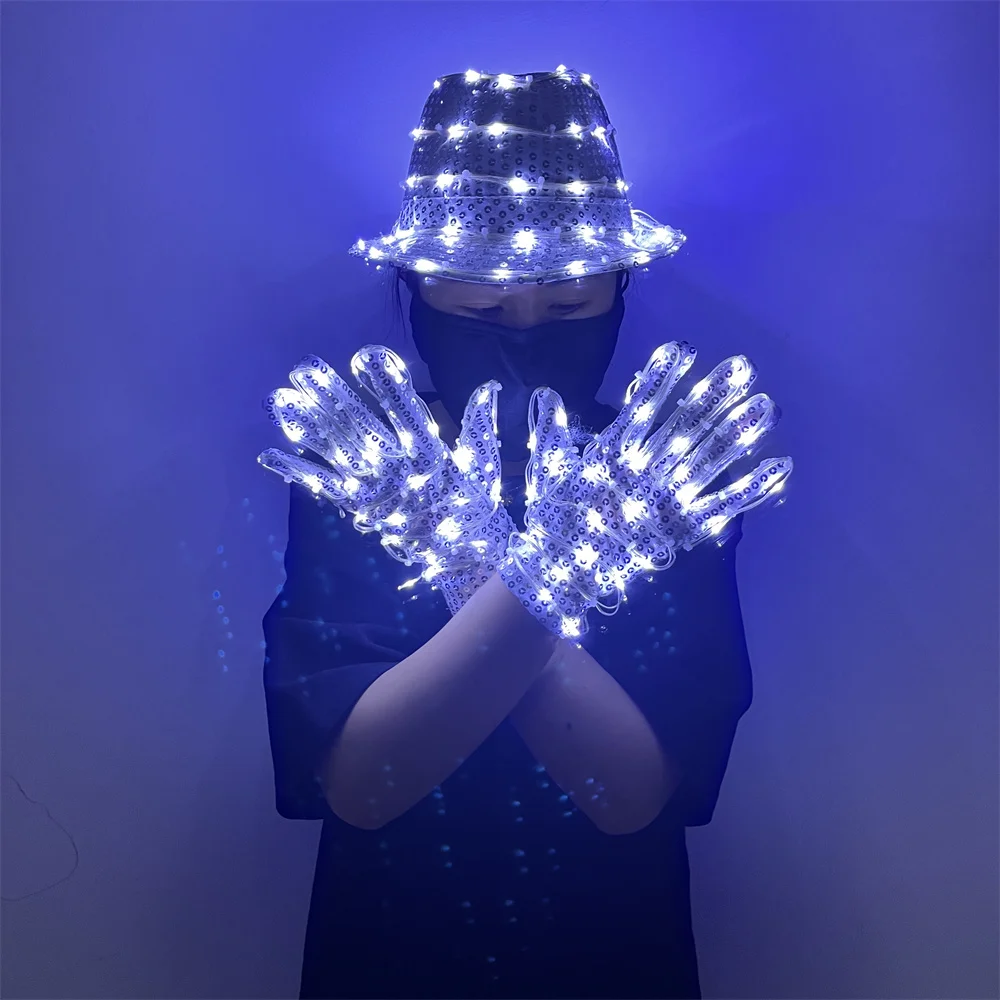 Cheap Price White Color Led Glowing Hats Gloves Lighting Laser Robot Costumes Suit For DJ Bar Halloween Christmaserformance
Cheap Price White Color Led Glowing Hats Gloves Lighting Laser Robot Costumes Suit For DJ Bar Halloween Christmaserformance