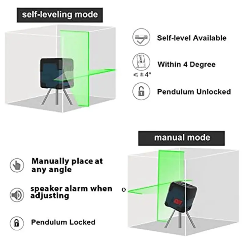 【buy new】 Laser Level, 100 Feet Crosses Line Laser with Self-Leveling, Vertical and Horizontal Line, Rotatable 360 Degree, Red
【buy new】 Laser Level, 100 Feet Crosses Line Laser with Self-Leveling, Vertical and Horizontal Line, Rotatable 360 Degree, Red