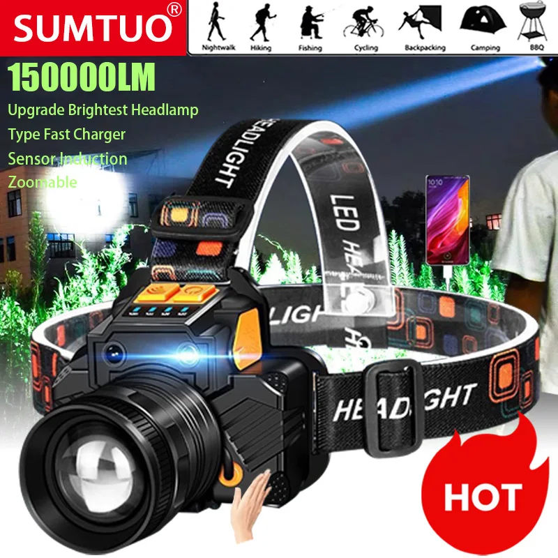 Super Bright Led Headlamp Fishing Headlight Portable Flashlight Zoom Sensor Rechargeable Outdoor Waterproof Camping Hunting 20w
Super Bright Led Headlamp Fishing Headlight Portable Flashlight Zoom Sensor Rechargeable Outdoor Waterproof Camping Hunting 20w