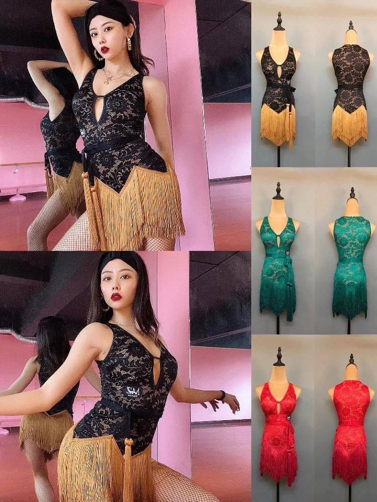 MZDance Women Lace Fringed Latin Dance Dress for Cha Cha, Samba, Salsa Training & Performances
MZDance Women Lace Fringed Latin Dance Dress for Cha Cha, Samba, Salsa Training & Performances
