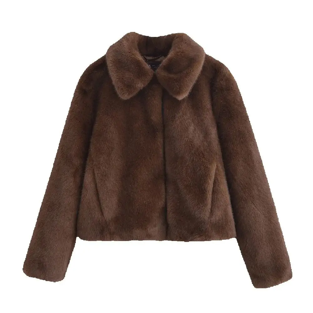 Женский меховой свободный топ с воротником и карманом с длинными рукавами, осень/зима, новое теплое пальто
Женский меховой свободный топ с воротником и карманом с длинными рукавами, осень/зима, новое теплое пальто