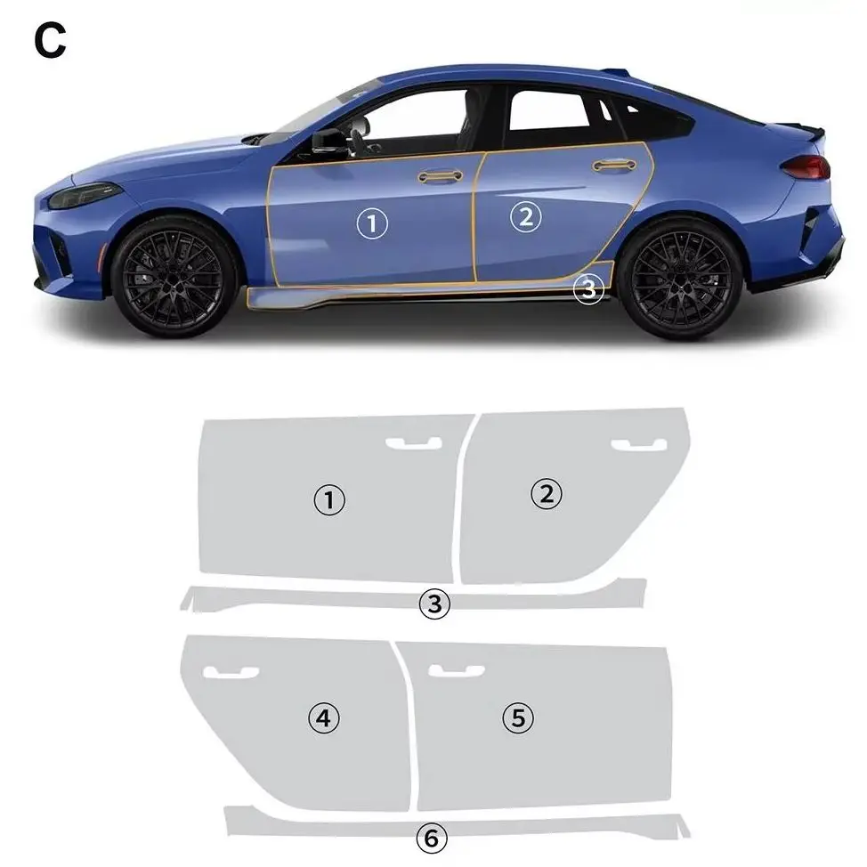 8.5Mil TPU Paint Protection Film For BMW 2 Series Gran Coupe M Sport F74 2025 Pre-cut PPF Clear Bra Body Anti-Scratch Resistant
8.5Mil TPU Paint Protection Film For BMW 2 Series Gran Coupe M Sport F74 2025 Pre-cut PPF Clear Bra Body Anti-Scratch Resistant