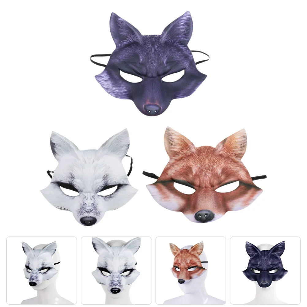 3 Pcs Halloween Half Face Mask Fox The Animal Decorative Clothing Eva Men and Women
3 Pcs Halloween Half Face Mask Fox The Animal Decorative Clothing Eva Men and Women