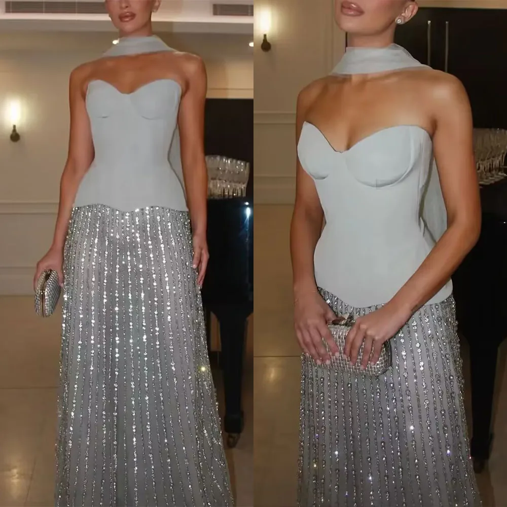 Customized Sweetheart Sleeveless A-line Vestidos Elegantes Para Mujer Para Una Boda Abiti Da Sera فساتين حفلات التخرج Robe שמלות
Customized Sweetheart Sleeveless A-line Vestidos Elegantes Para Mujer Para Una Boda Abiti Da Sera فساتين حفلات التخرج Robe שמלות