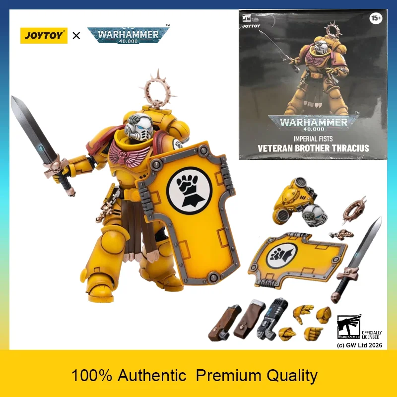 JOYTOY Warhammer 40k Imperial Fists Veteran Theres with Plasma Pistol & Combat Blade 1/18 Articulated Action Figure In Stock
JOYTOY Warhammer 40k Imperial Fists Veteran Theres with Plasma Pistol & Combat Blade 1/18 Articulated Action Figure In Stock