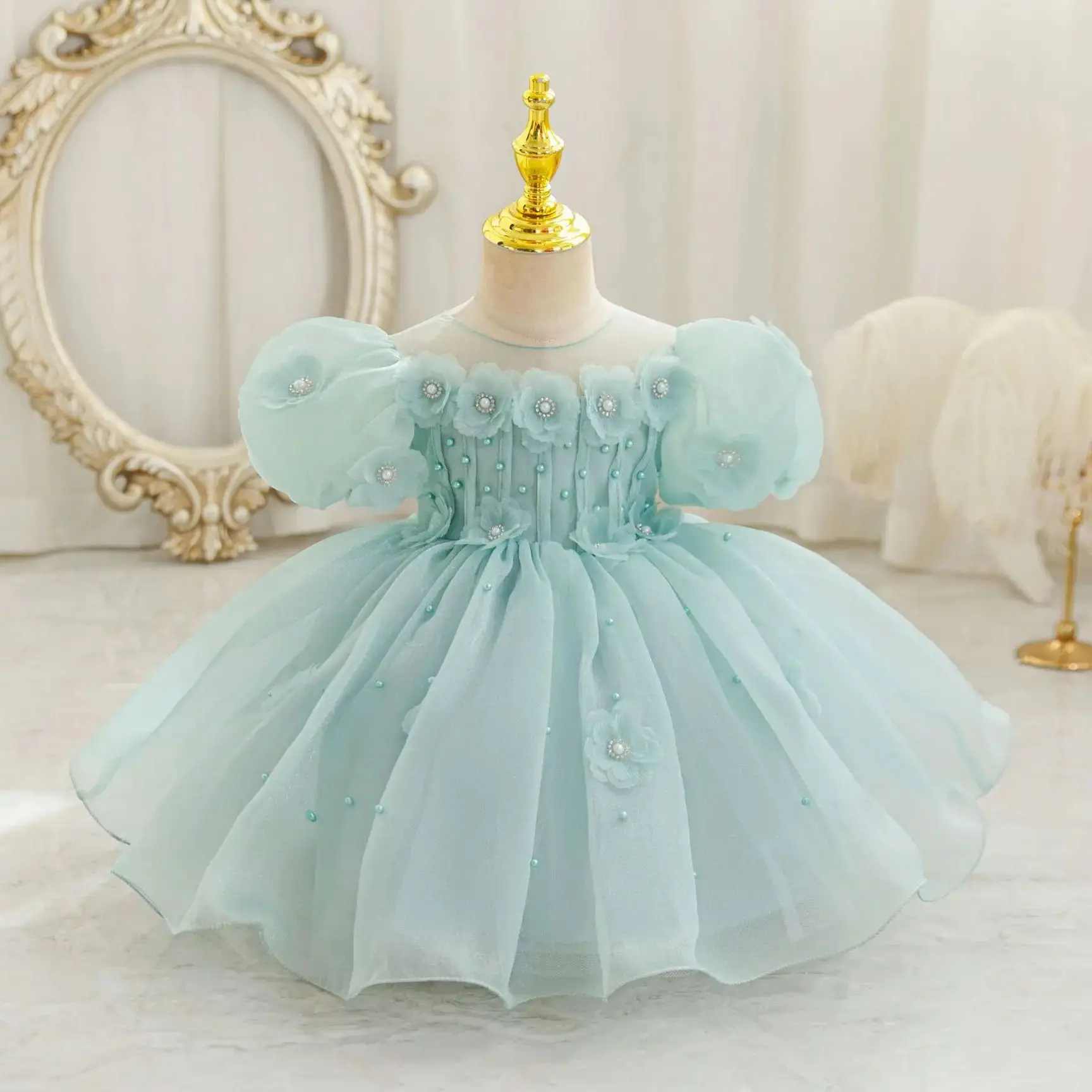 HETISO Summer Infant Baby Girl Dresses Flower Appliques Toddler Kids Birthday Party Princess Wedding Ball Gown
HETISO Summer Infant Baby Girl Dresses Flower Appliques Toddler Kids Birthday Party Princess Wedding Ball Gown