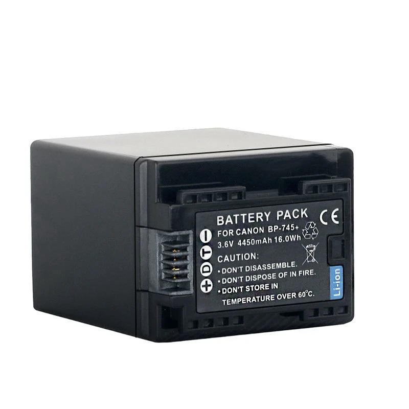 BP-745 3.6V 4450mAh Camera HF R86 R806 R506 R606 R66 M52 R38 Lithium Battery Pack
BP-745 3.6V 4450mAh Camera HF R86 R806 R506 R606 R66 M52 R38 Lithium Battery Pack
