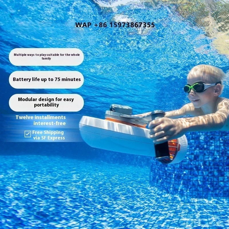 Portable White Shark Tini Handheld Underwater Thruster Vehicle for Swimming Diving & Shooting Water Scooter
Portable White Shark Tini Handheld Underwater Thruster Vehicle for Swimming Diving & Shooting Water Scooter