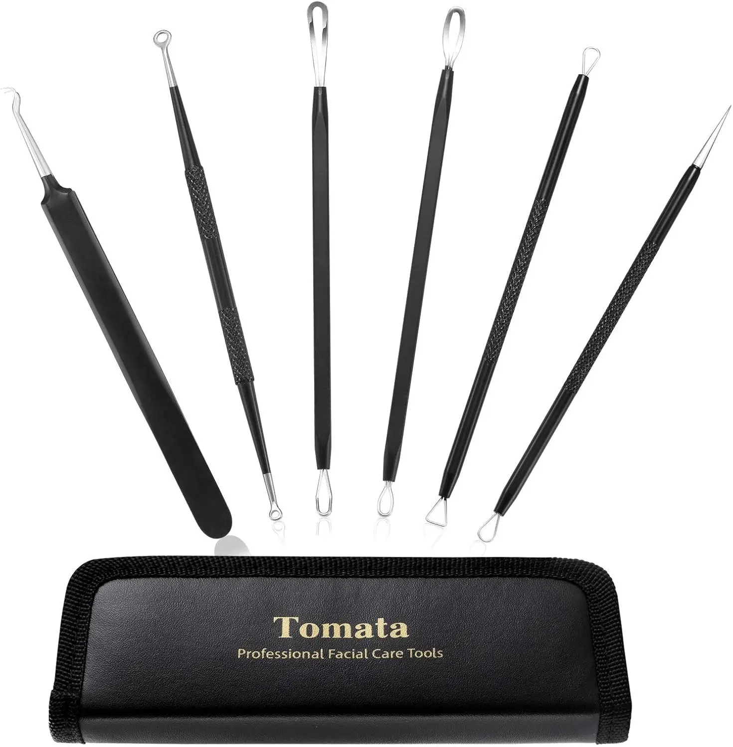 Blackhead Remover Pimple Popper Tool Kit - 6 Piece Stainless Steel Comedone Extractor Set
Blackhead Remover Pimple Popper Tool Kit - 6 Piece Stainless Steel Comedone Extractor Set