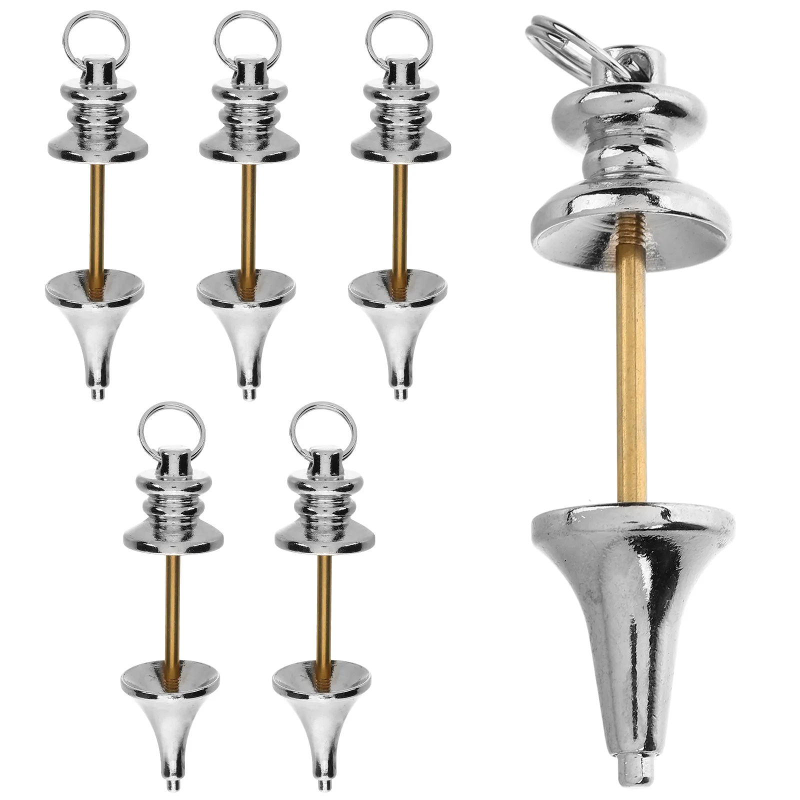 6Pcs Copper Dowsing Pendulum Pendant Set Divination Healing Meditation Chakra Balance Spiritual Energy Crystal Pendulum
6Pcs Copper Dowsing Pendulum Pendant Set Divination Healing Meditation Chakra Balance Spiritual Energy Crystal Pendulum