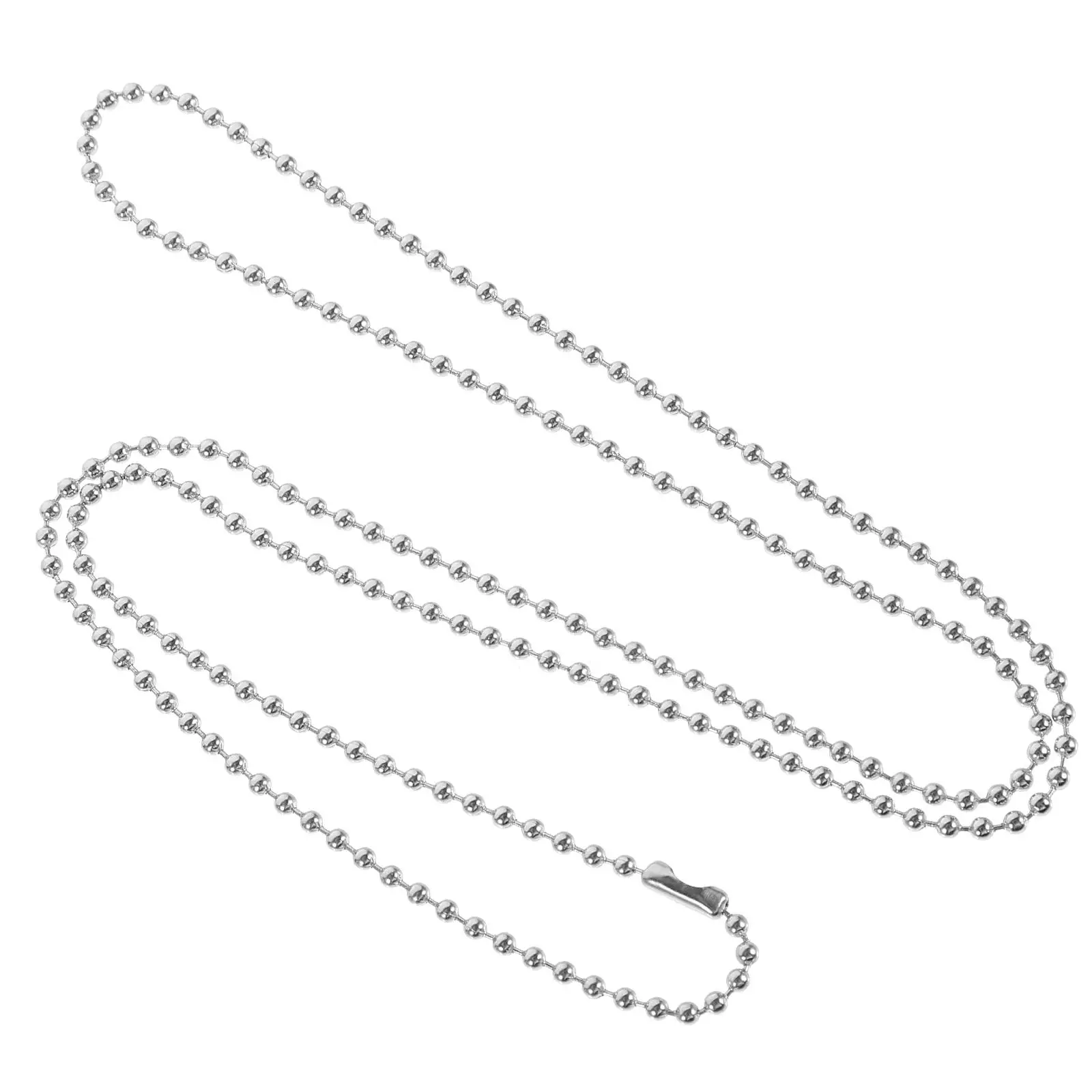Dog Tag Chain Stainless Steel 27 Inch 2.4mm Beaded Necklace for DIY Style Durable Metal Chains Pet Supplies
Dog Tag Chain Stainless Steel 27 Inch 2.4mm Beaded Necklace for DIY Style Durable Metal Chains Pet Supplies