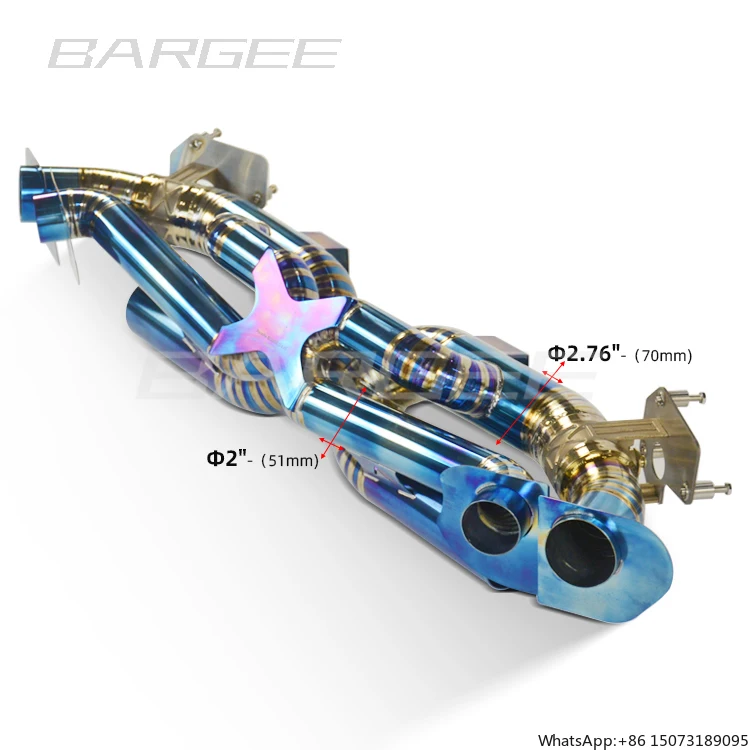 Bargee Valvetronic Titanium EXHAUST CATBAC for 911 992 3.0T Carrera S 2019-UP Titanium Exhaust Catback Donwpipe Mid Pipe
Bargee Valvetronic Titanium EXHAUST CATBAC for 911 992 3.0T Carrera S 2019-UP Titanium Exhaust Catback Donwpipe Mid Pipe