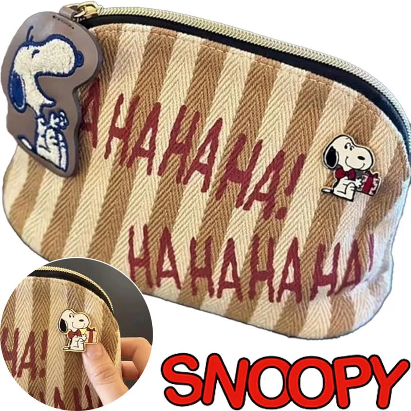 Snoopy Striped Large Capacity Storage Bag Multi Functional Travel Storage Bag Canvas Makeup Bags Simple Zero Wallet Accessories
Snoopy Striped Large Capacity Storage Bag Multi Functional Travel Storage Bag Canvas Makeup Bags Simple Zero Wallet Accessories