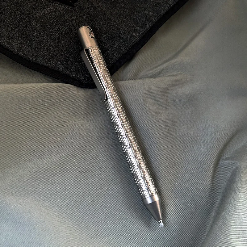 1PC Mechanical push-button titanium alloy ballpoint pen EDC pocket tool signature pen
1PC Mechanical push-button titanium alloy ballpoint pen EDC pocket tool signature pen