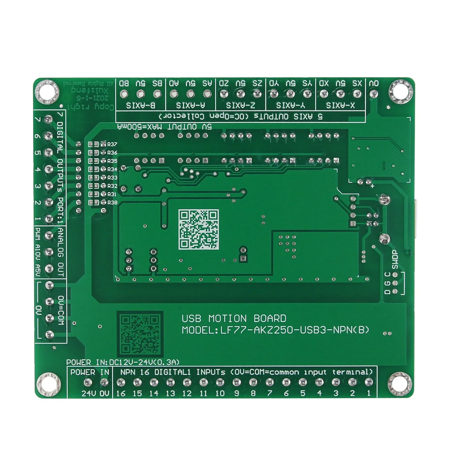 In stock LF77-AKZ250-USB3-NPN 3 Axis Mach3 Motion Controller Mach3 USB Controller for CNC Engraving Machines
In stock LF77-AKZ250-USB3-NPN 3 Axis Mach3 Motion Controller Mach3 USB Controller for CNC Engraving Machines