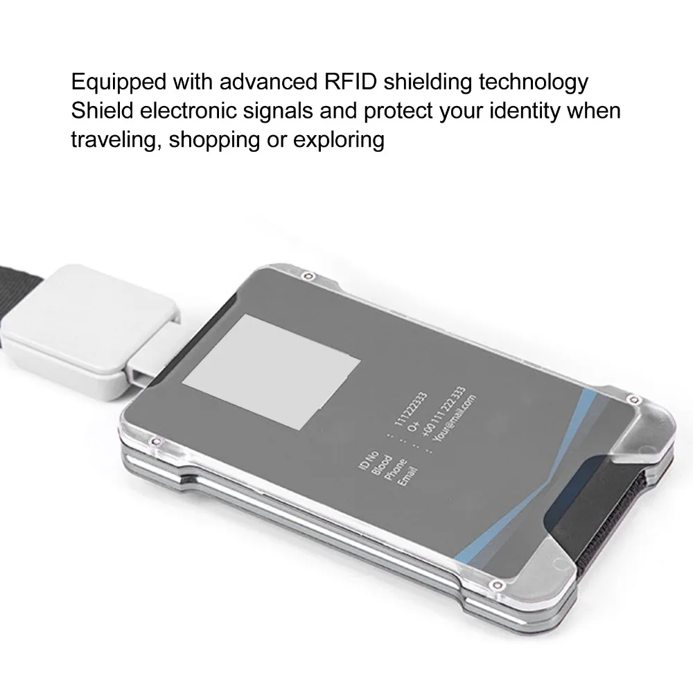 Easy To Use Black/Grey ID Badge Holder 9.5x1.1x6cm Aluminium Alloy Work Badge Case Badge Card Pouch Office Use
Easy To Use Black/Grey ID Badge Holder 9.5x1.1x6cm Aluminium Alloy Work Badge Case Badge Card Pouch Office Use